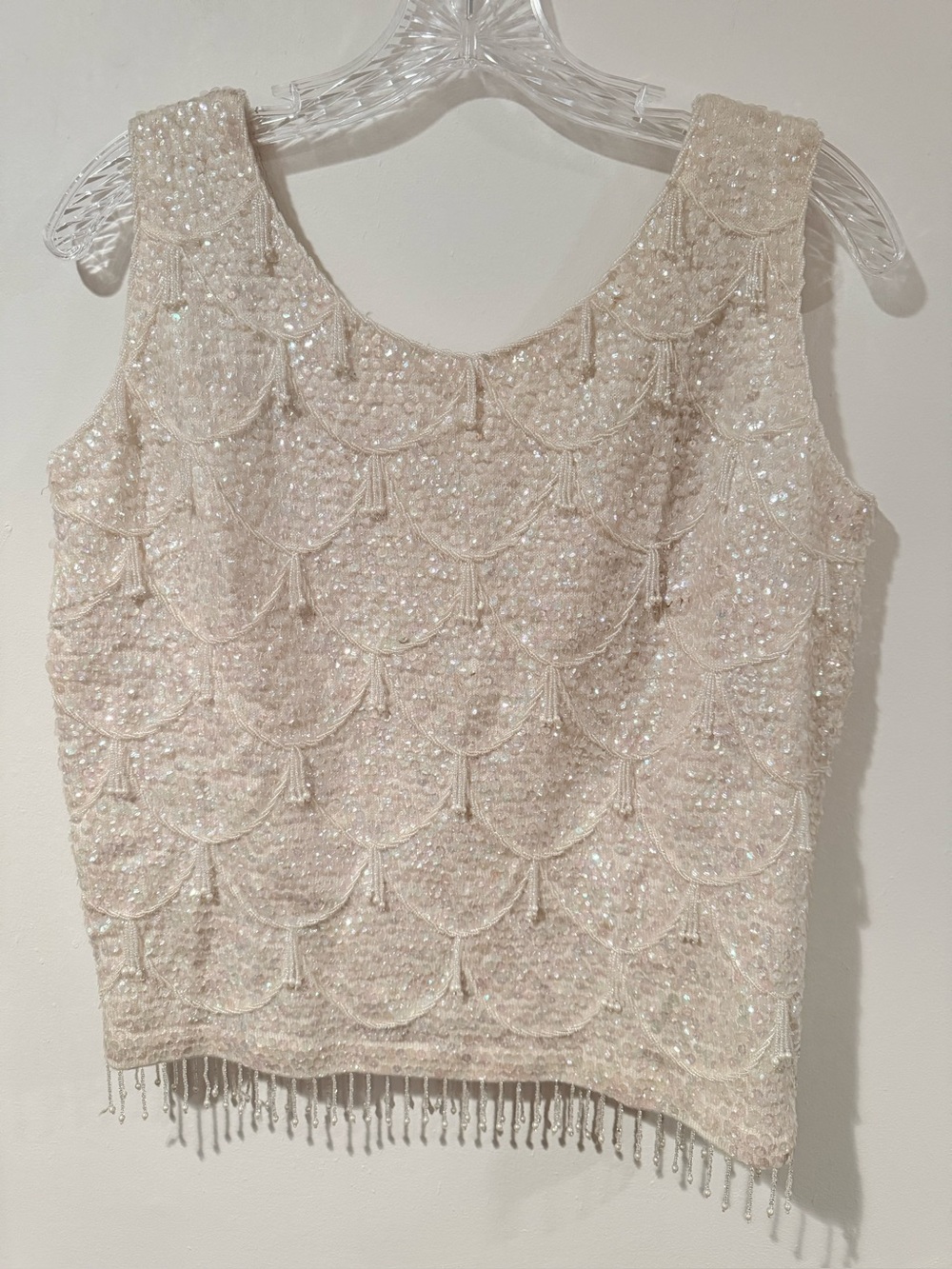 ✨ BUNDLE: 2 Sparkly Sleeveless Tops (Size 10 / 40)